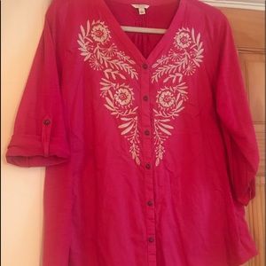 Women’s Sonoma embroidered top